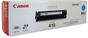 Canon 416C Cyan Printer Toner Cartridge - Click Image to Close