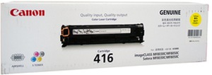 Canon 416Y Yellow Printer Toner Cartridge - Click Image to Close
