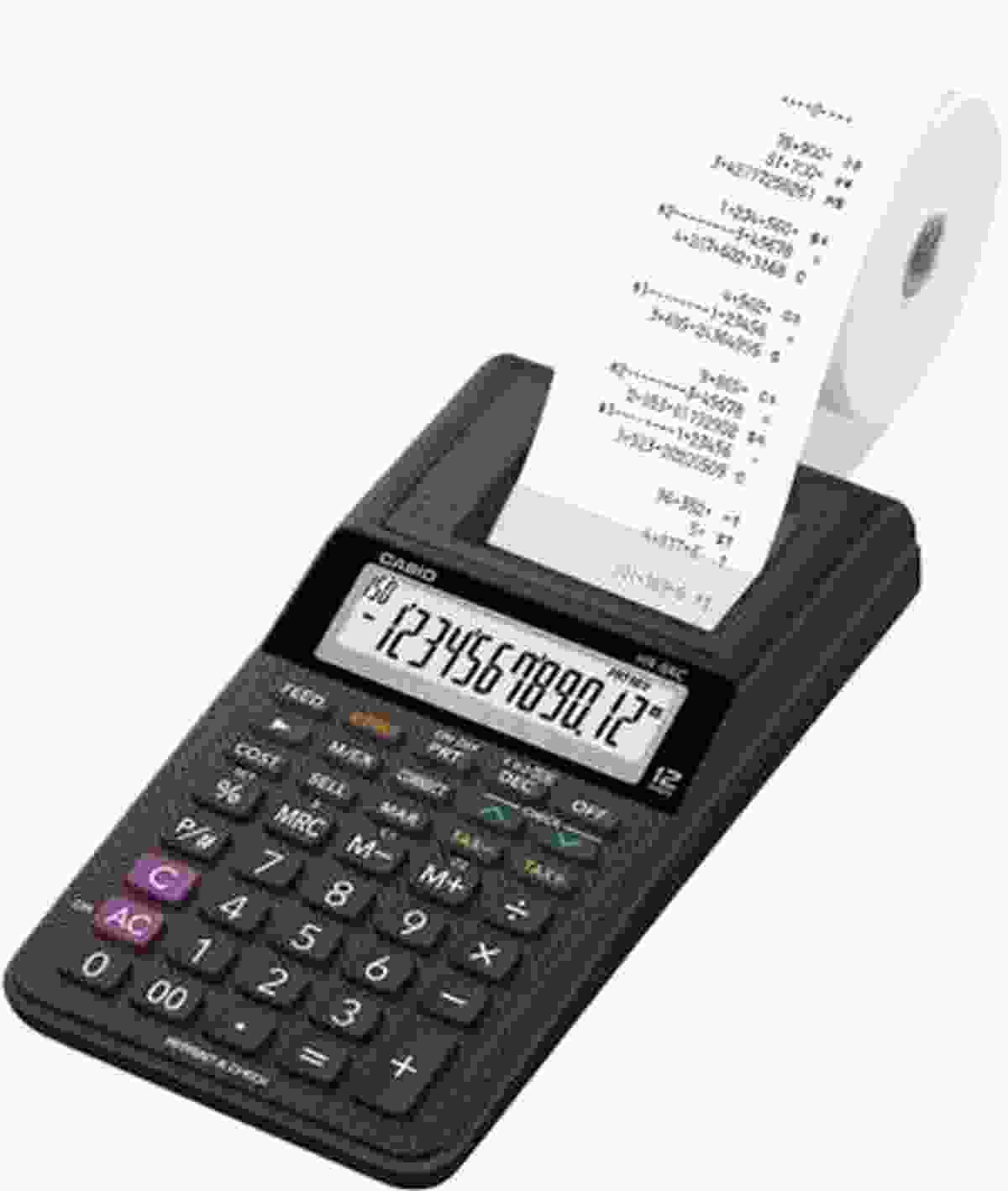 Casio HR-8RC-BK Handheld Printing Calculator