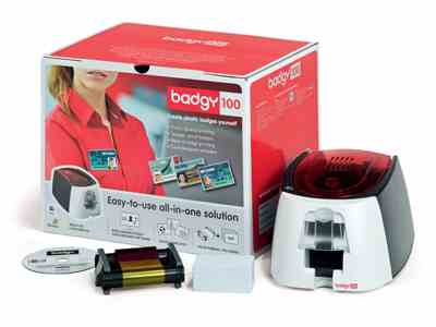 Evolis Badgy100 Single Plastic PVC Card Printer