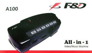 F&D A100 Media Player All in one Video/MusicMachine(USB/SD/CARD)FM With Remote - Click Image to Close