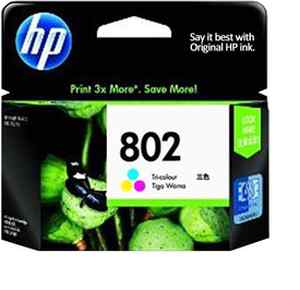 HP 802 Tri-color Large Ink Cartridge - Click Image to Close