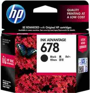 HP 678 Black Ink Cartridge - Click Image to Close