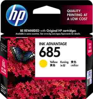 HP 685 Yellow Ink Cartridge - Click Image to Close