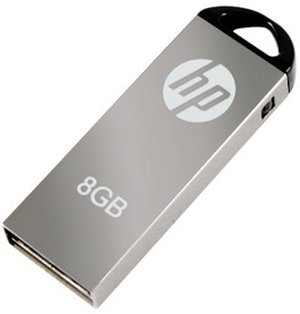 HP V-220 W 8 GB Pen Drive - Click Image to Close