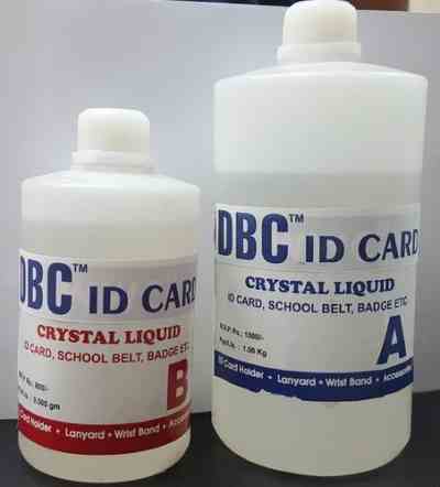 Crystal LIQUID iCard School Belt & Badges Lamination Chemical