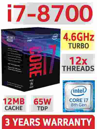 Intel Core i7-8700 3.2 GHz 6-Core LGA 1151 8th Gen Processor CPU