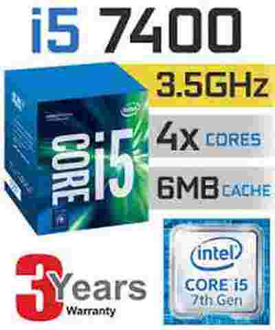 Intel Core i5-7400 Kabylake LGA 1150 3.5Ghz 7th Gen CPU processor - Click Image to Close