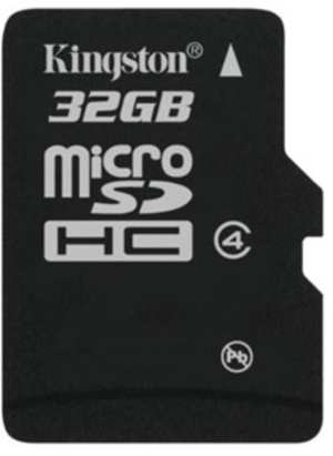 Kingston Memory Card MicroSD 32 GB Class 4 - Click Image to Close