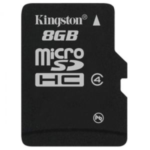 Kingston Memory Card MicroSDHC 8 GB Class 4 - Click Image to Close