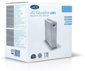 Lacie D2 Quadra USB 3.0 2 TB External Hard Disk - Click Image to Close