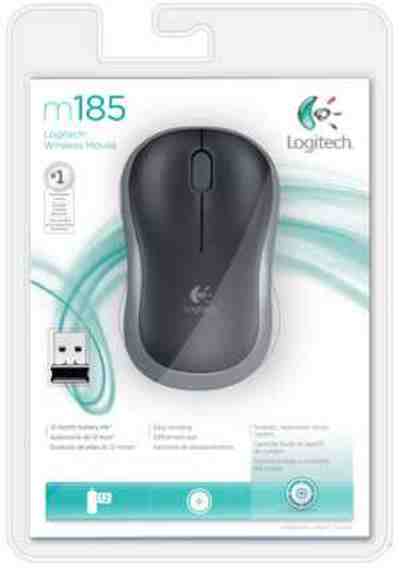 Logitech M185 Wireless Mouse - Click Image to Close