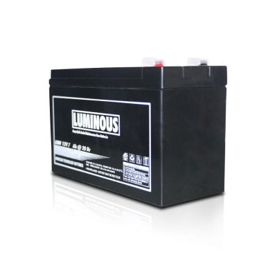 Luminous 12V 7.2Ah SMF Maintenance Free UPS Battery - Click Image to Close
