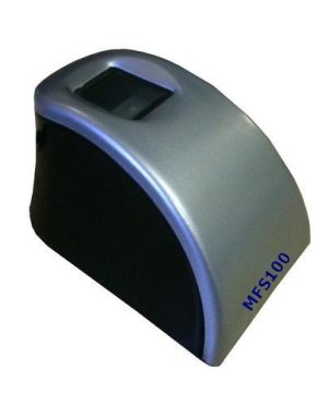 Mantra MFS100 Biometrics NDLM, eKYC, STQC Certified for AADHAR Single FingerPrint Scanner - Click Image to Close