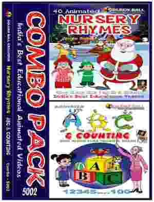 Golden Ball Combo Pack Of Animated Nursery Rhymes ABC And Counting VCD - Click Image to Close