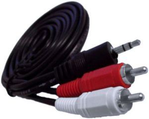 Stereo to 2 RCA Audio Cable - Click Image to Close