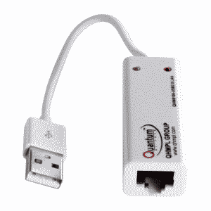 Quantum QHM 8106 USB to Lan Adapter RJ45 10/100 LAN Card - Click Image to Close
