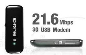 Reliance 3G Internet USB 21 mbps Data Card Dongle Plans Delhi