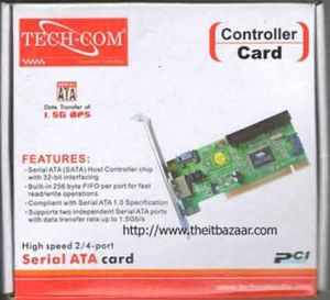 PCI to SATA HDD adaptor CONVERTER Card 3 Sata 1 IDE port - Click Image to Close