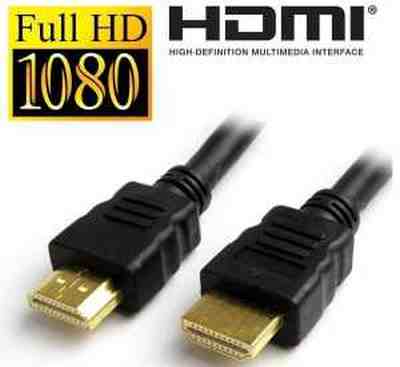 Terabyte 3M Gold HDMI v1.4 Male to Male Cable 3D LED Plasma LCD Full HD Copper Cable - Click Image to Close