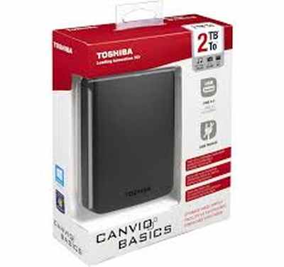 Toshiba Canvio Basics 1TB USB 3.0 External Hard Drive HDD - Click Image to Close