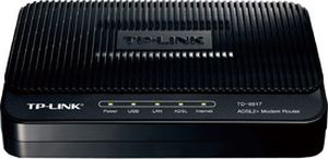 TP-LINK ADSL2+ Ethernet/USB Modem Router Black - Click Image to Close